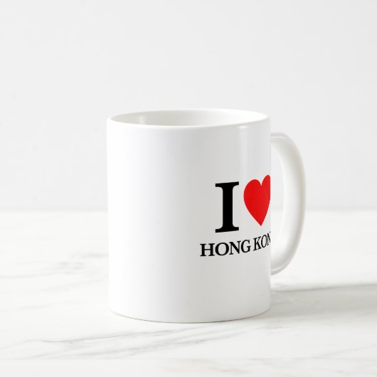 I Liebe Hongkong Kaffeetasse (VorderseiteRechts)