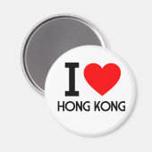 I Liebe Hongkong Magnet (Vorderseite/Rückseite)