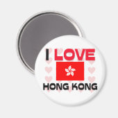 I Liebe Hongkong Magnet (Vorderseite/Rückseite)