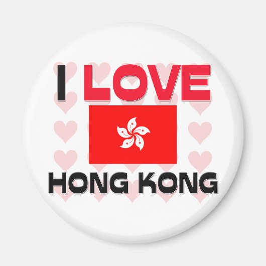 I Liebe Hongkong Magnet (Vorne)