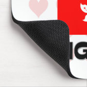 I Liebe Hongkong Mousepad (Ecke)