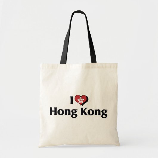 I Liebe Hongkonger Flagge Tragetasche (Vorne)