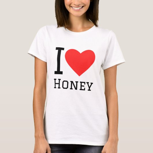 I Liebe Honig T-Shirt (Vorderseite)