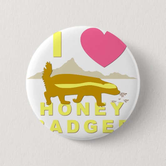 I Liebe Honigausweis Button (Vorderseite)