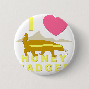 I Liebe Honigausweis Button
