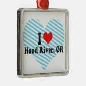 I Liebe Hood River ODER Ornament Aus Metall (Rechts)