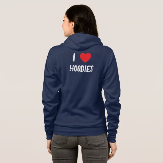 I Liebe Hoodies T - Shirt (Schwarz voll)