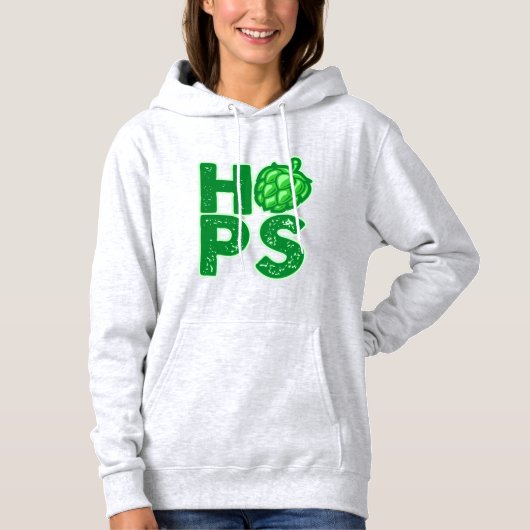 I Liebe Hopfen in Handbäumen Hoodie (Vorderseite)