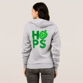 I Liebe Hopfen in Handbäumen Hoodie (Schwarz voll)
