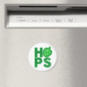 I Liebe Hopfen in Handbäumen Magnet (In Situ (Geschirrspüler))
