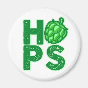 I Liebe Hopfen in Handbäumen Magnet