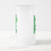 I Liebe Hopfen in Handbäumen Mattglas Bierglas (Mittel)