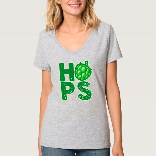 I Liebe Hopfen in Handbäumen T-Shirt (Vorderseite)
