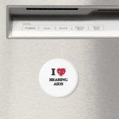 I Liebe Hörgeräte Magnet (In Situ (Geschirrspüler))