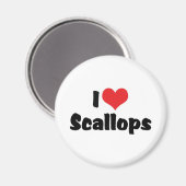 I Liebe Hörscallops Magnet (Vorderseite/Rückseite)