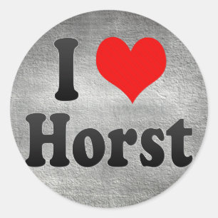 I Liebe Horst, Niederlande Runder Aufkleber