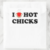I Liebe Hot Chicks | Funny Sticker Set (Tasche)