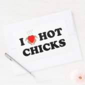 I Liebe Hot Chicks | Funny Sticker Set (Umschlag)