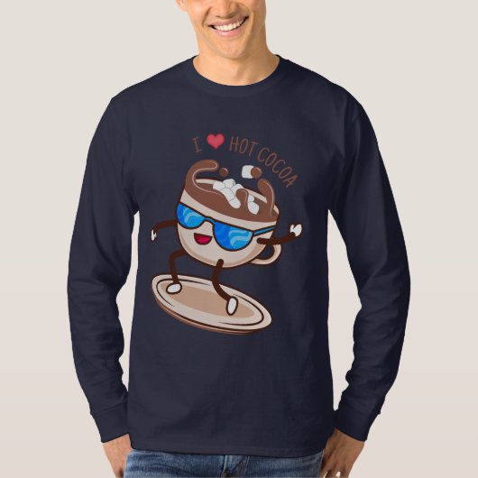 I Liebe Hot Cocoa T-Shirt (Vorderseite)