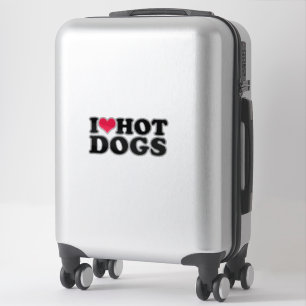 I Liebe Hot Dogs Aufkleber