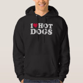 I Liebe Hot Dogs Hoodie (Vorderseite)