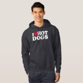 I Liebe Hot Dogs Hoodie (Vorne ganz)