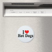 I Liebe Hot Dogs Magnet (In Situ (Geschirrspüler))