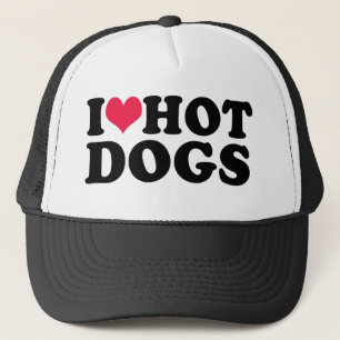 I Liebe Hot Dogs Truckerkappe