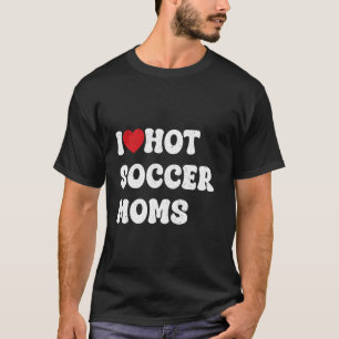 i Liebe Hot Football Moms Lustige Sprüche American T-Shirt