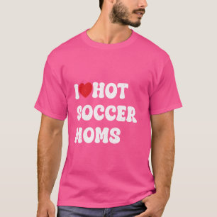 i Liebe Hot Football Moms Lustige Sprüche American T-Shirt