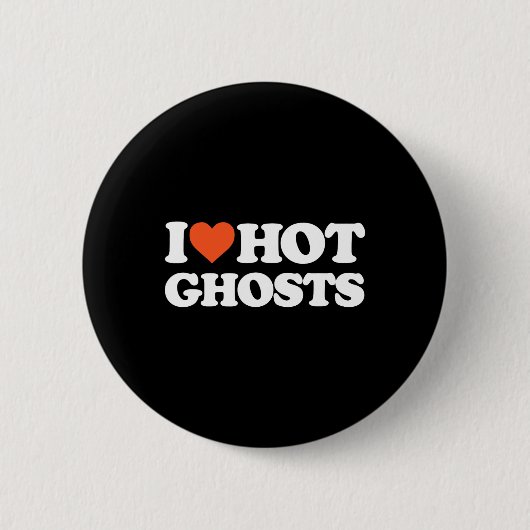 I Liebe Hot Ghosts - I Heart Hot Ghosts - Y Ghost Button (Vorderseite)