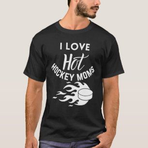 I Liebe Hot Hockey Mamas Vintag Funny Funny T-Shirt