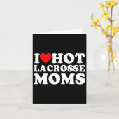 I Liebe Hot Lacrosse Mamas Karte (Gelbe Blume)