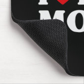 I Liebe Hot Mamas Red Heart Liebe Mamas Spaß Mousepad (Ecke)
