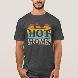 I Liebe Hot Mamas Retro Vintag Style T-Shirt