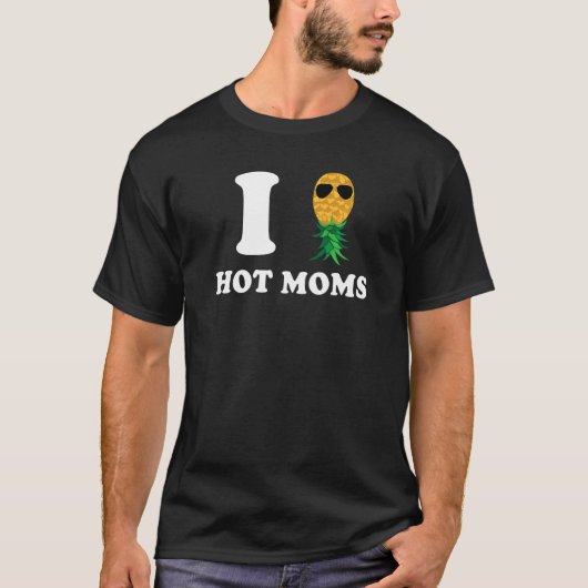 I Liebe Hot Mamas Swinger Joke Swinging Couple T-Shirt (Vorderseite)