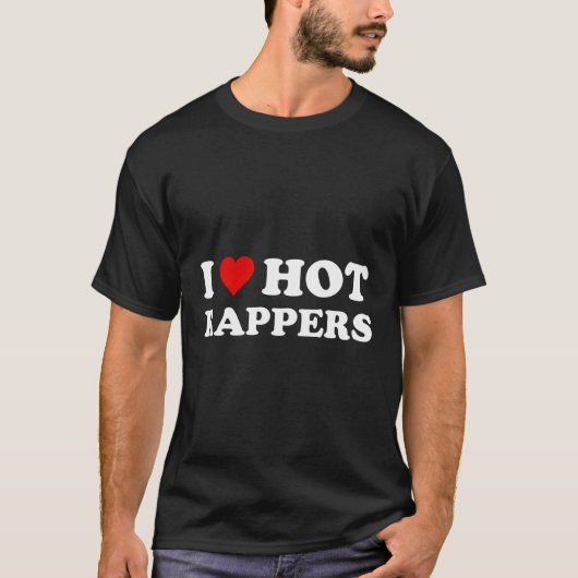 I Liebe Hot Rappers T-Shirt (Vorderseite)