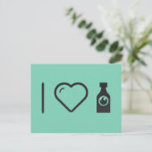 I Liebe Hot Sauce Postkarte (Stehend Vorderseite)