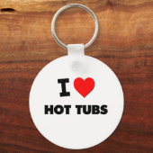I Liebe Hot Tubs Schlüsselanhänger (Vorderseite)