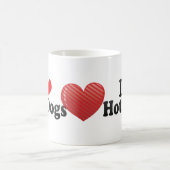 I Liebe-Hotdogs Kaffeetasse (Mittel)