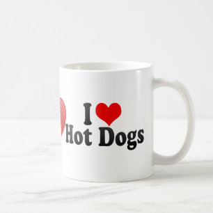 I Liebe-Hotdogs Kaffeetasse