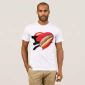 I Liebe Hotdogs Mens T - Shirt (Vorne ganz)