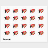 I Liebe Hotdogs Stickers (Blatt)