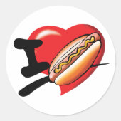 I Liebe Hotdogs Stickers (Vorderseite)