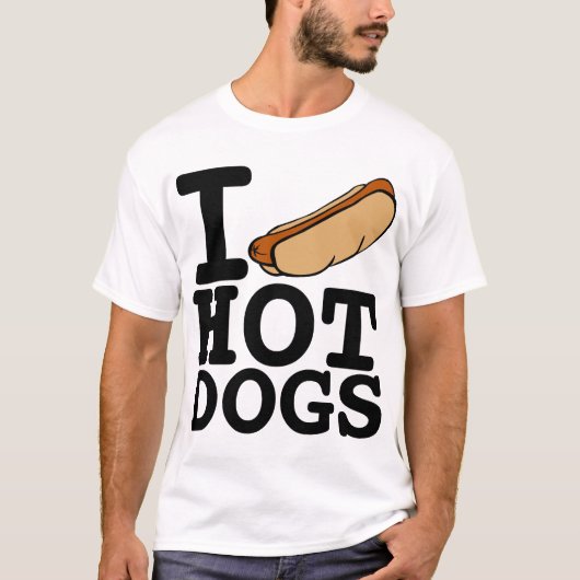 I LIEBE-HOTDOGS T-Shirt (Vorderseite)