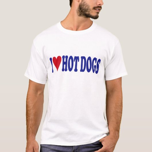 I Liebe-Hotdogs T-Shirt (Vorderseite)