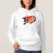 I Liebe Hotdogs Womens Hoodie (Vorderseite)