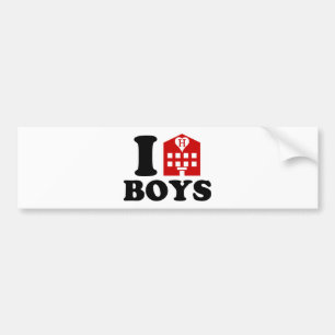 I Liebe Hotel Boys Autoaufkleber