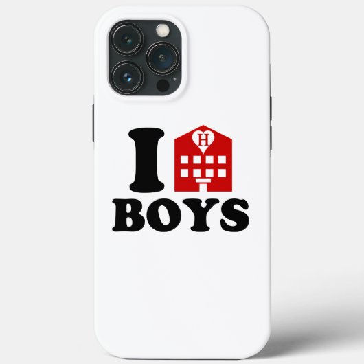 I Liebe Hotel Boys Case-Mate iPhone Hülle (Rückseite)