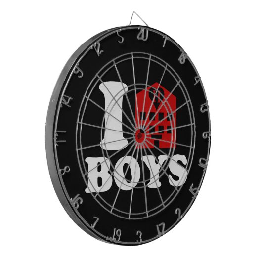 I Liebe Hotel Boys Dartscheibe (Vorderseite Links)